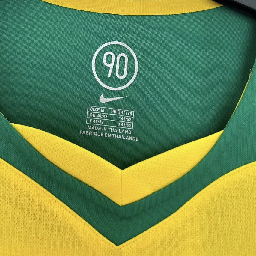 Retro  Brazil 2004 Home Yellow 4
