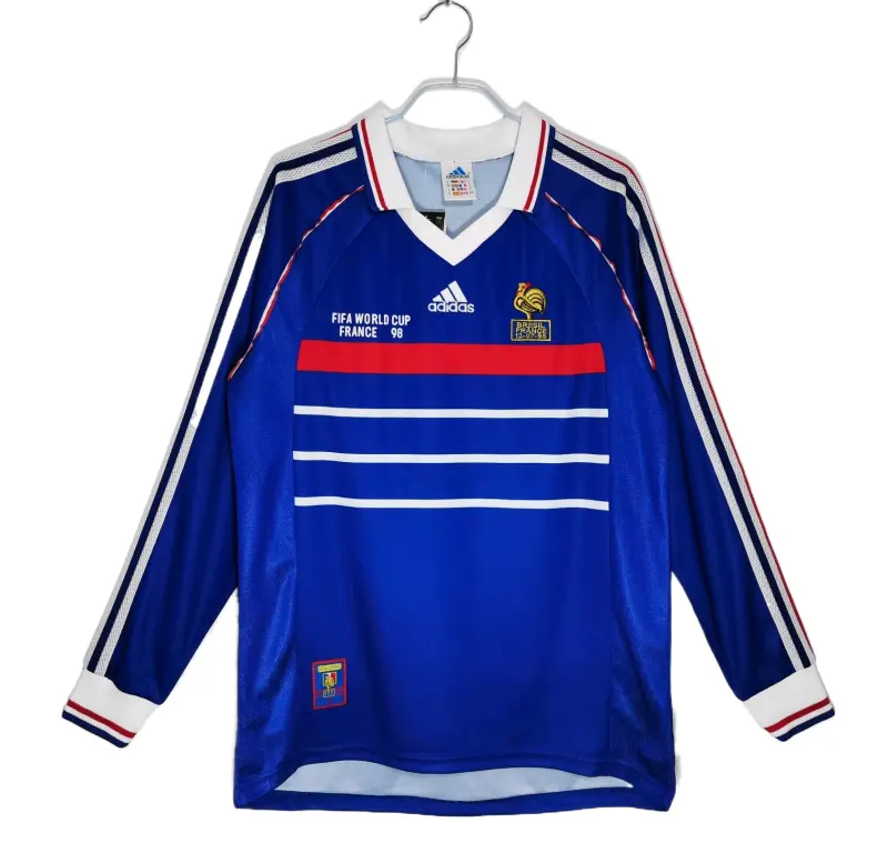Retro 1998 France Home Final Jersey Size: S-XXL
