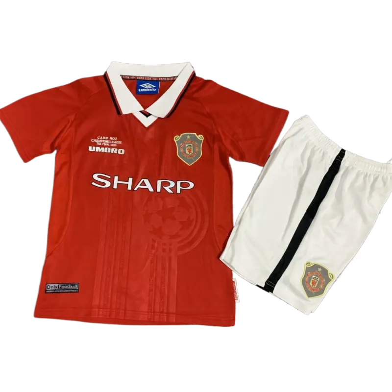 Kids Retro Manchester United 99-00 Home