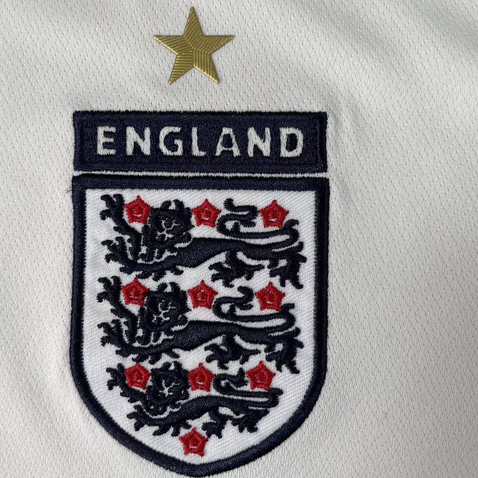 Retro  England 2006  Home White Long Sleeves 3