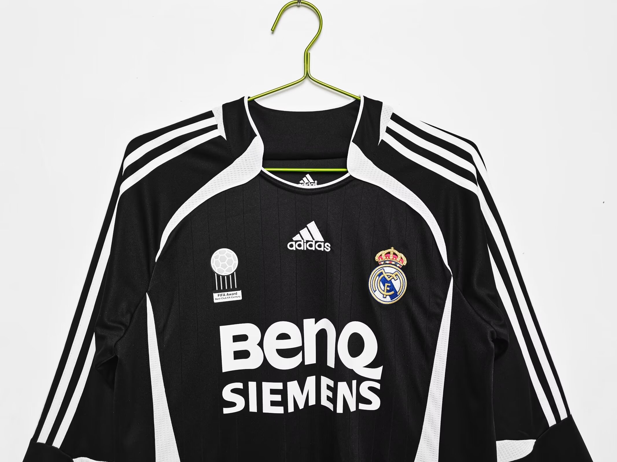 Retro  Real Madrid 06/07 Awαy Black Long Sleeves