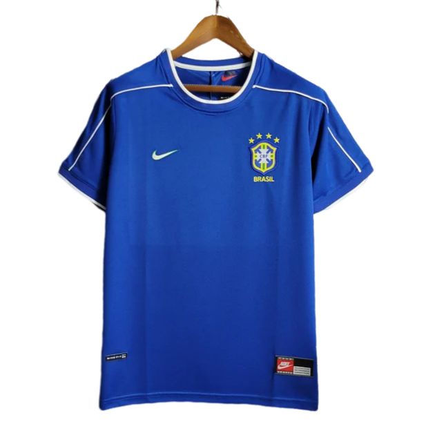 Retro Brazil 1998 Away Blue