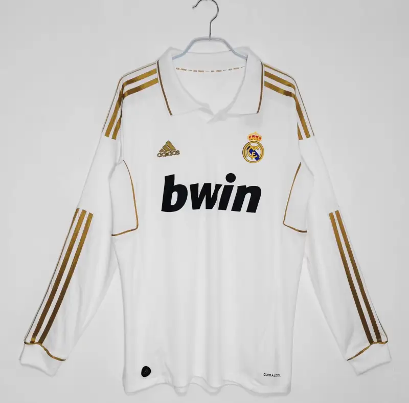 Retro Real Madrid 11/12 Home White Long Sleeves