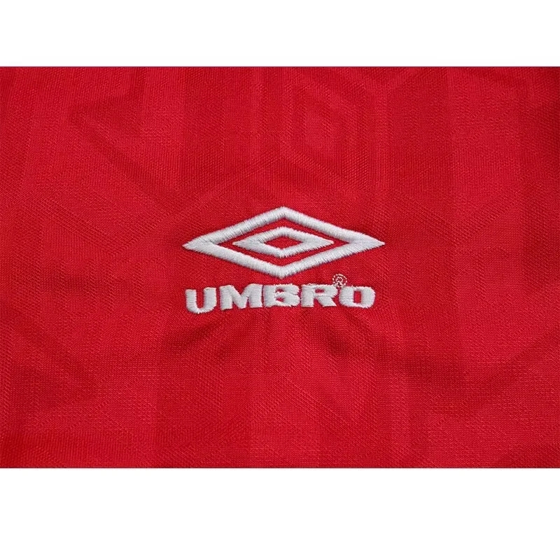 Retro Manchester United 1992-93 Home With Pacthes Long Sleeves