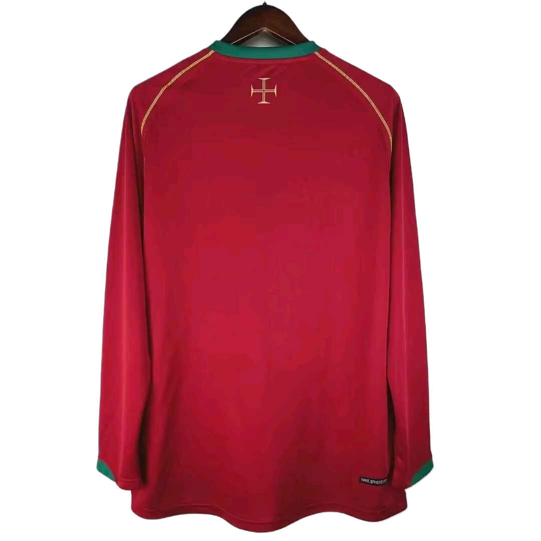 Retro  Portugal 2006 Home Long Sleeves Red