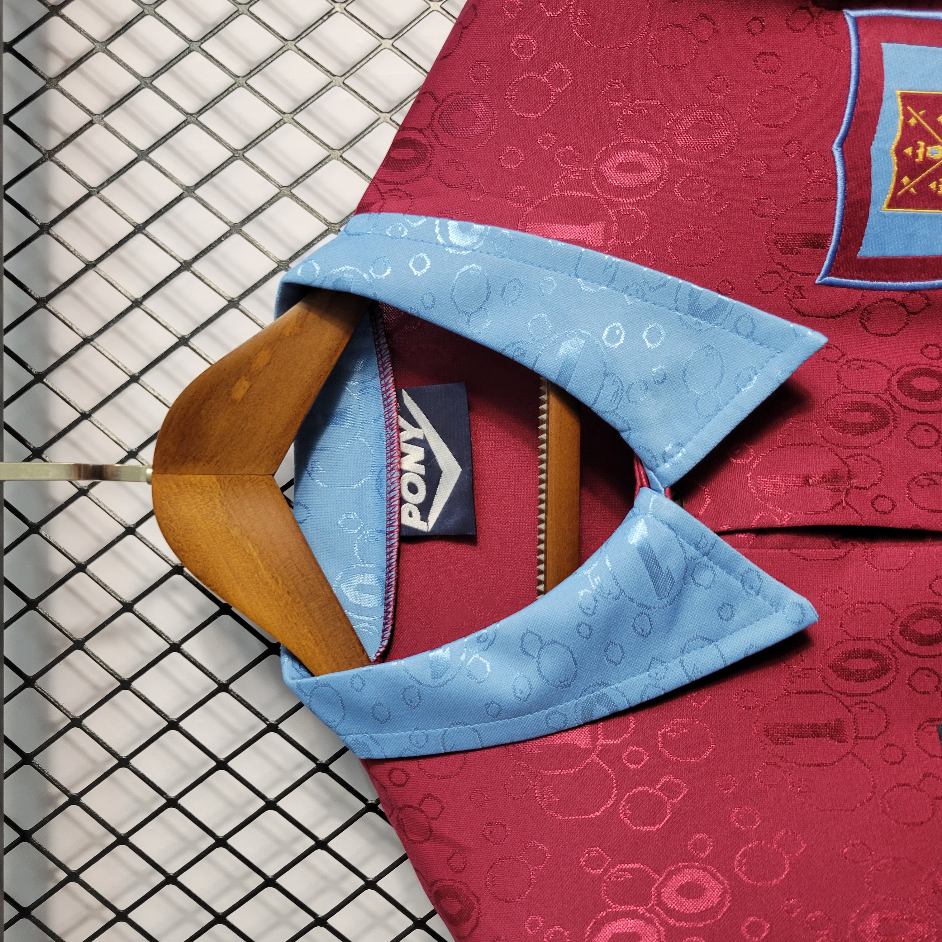 Retro 1995-97 West Ham Long Sleeves Home Red 3