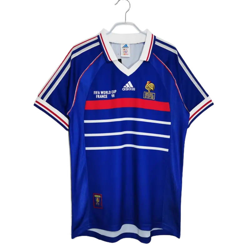 Retro 1998 France Home Final Jersey Size: S-XXL