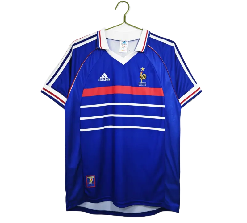 Retro 1998 France Home Jersey Size: S-XXL