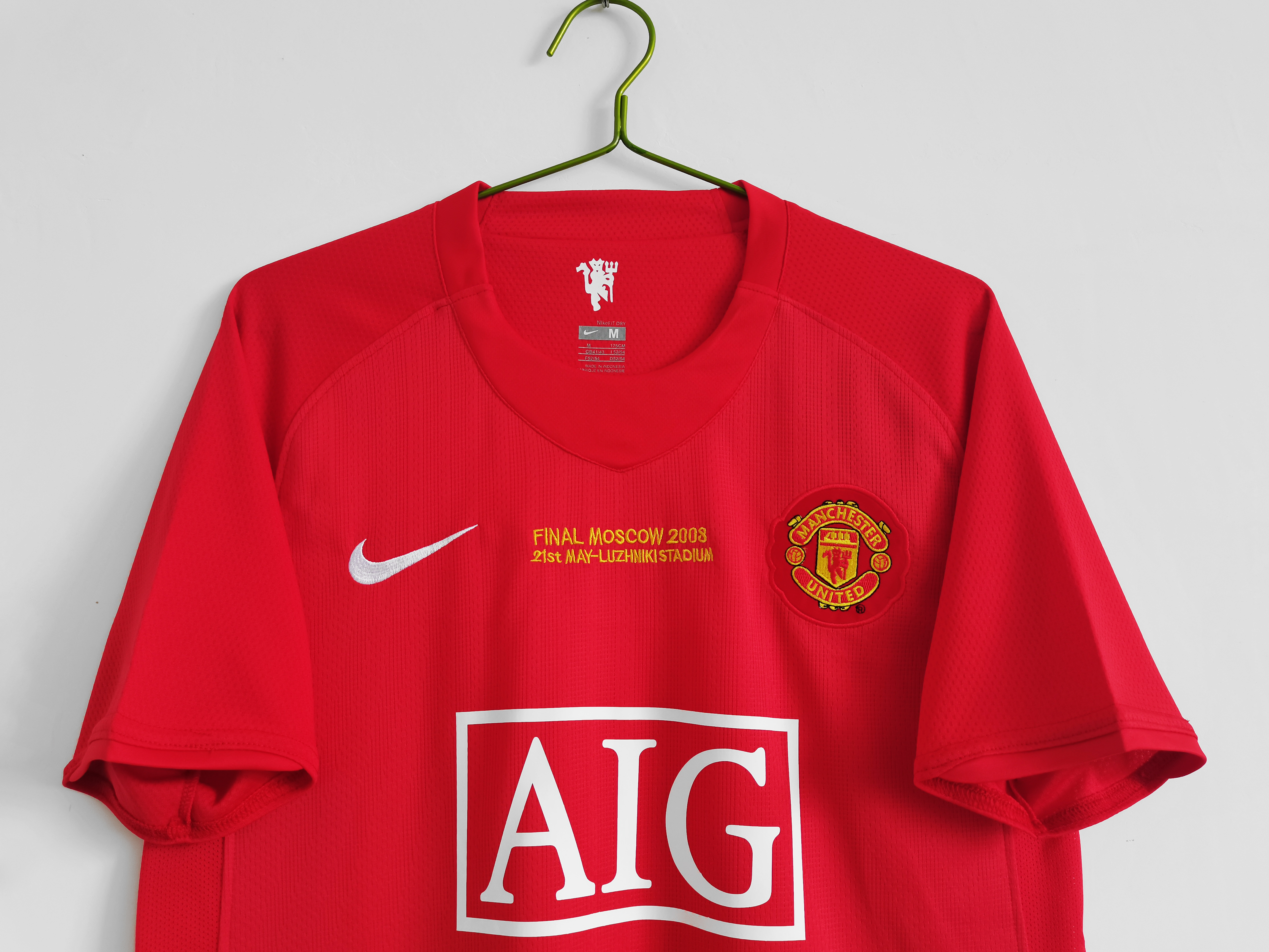 Retro Manchester United 07/08 Final Moscow Home Red 3