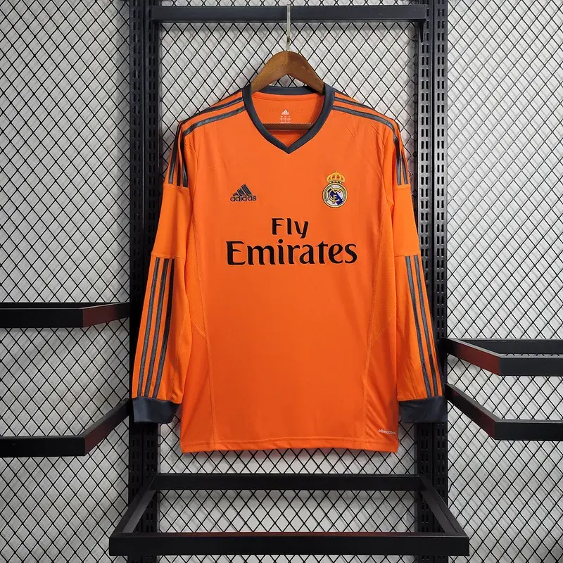 Retro Real Madrid 13/14 Third Long Sleeves Orange