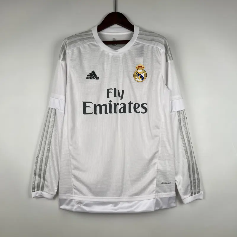 Retro Real Madrid 15/16 Home White Long Sleeve