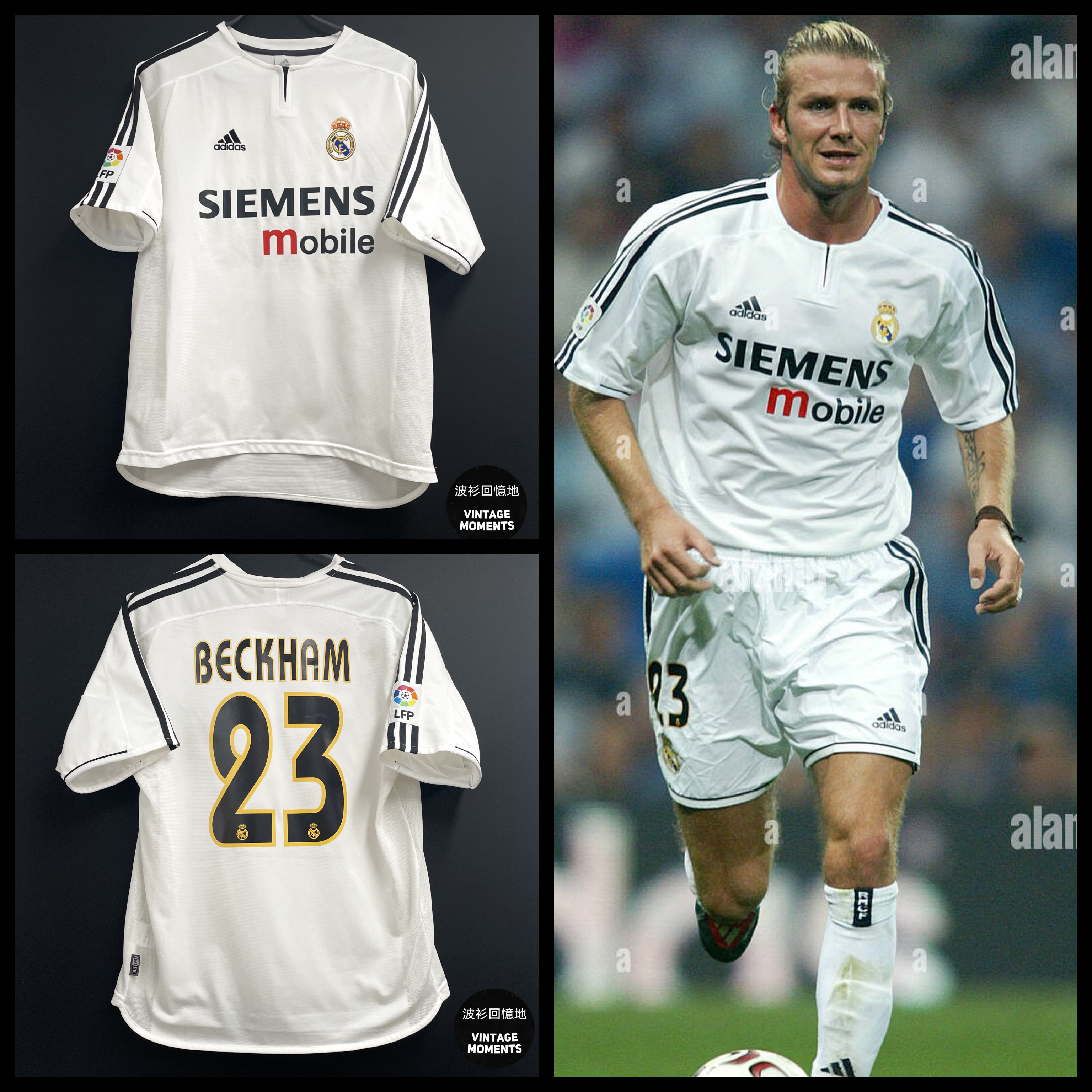 Retro  Real Mαdrid 03/04 Home White