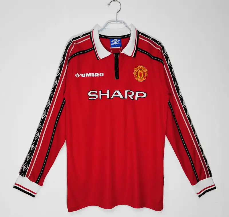 Retro Manchester United 1998/99 Home Long Sleeves Red