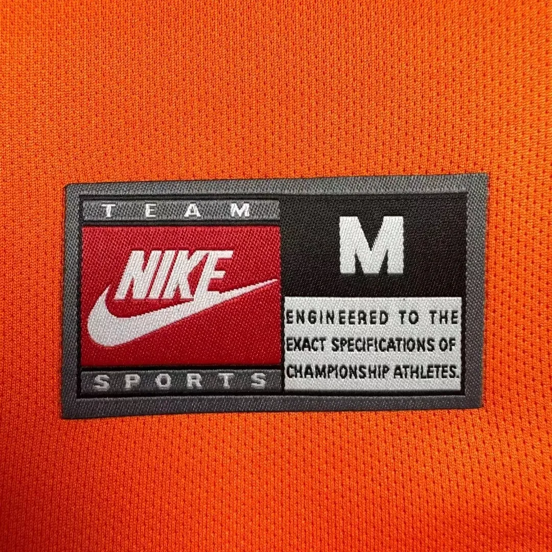 Retro  Netherlands 1998 Home Long Sleeves Orange 3