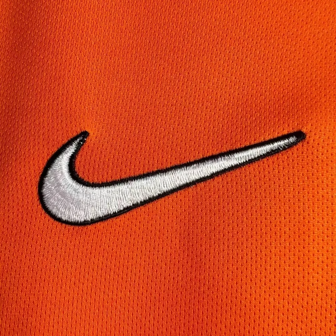 Retro  Netherlands 1998 Home Long Sleeves Orange 4