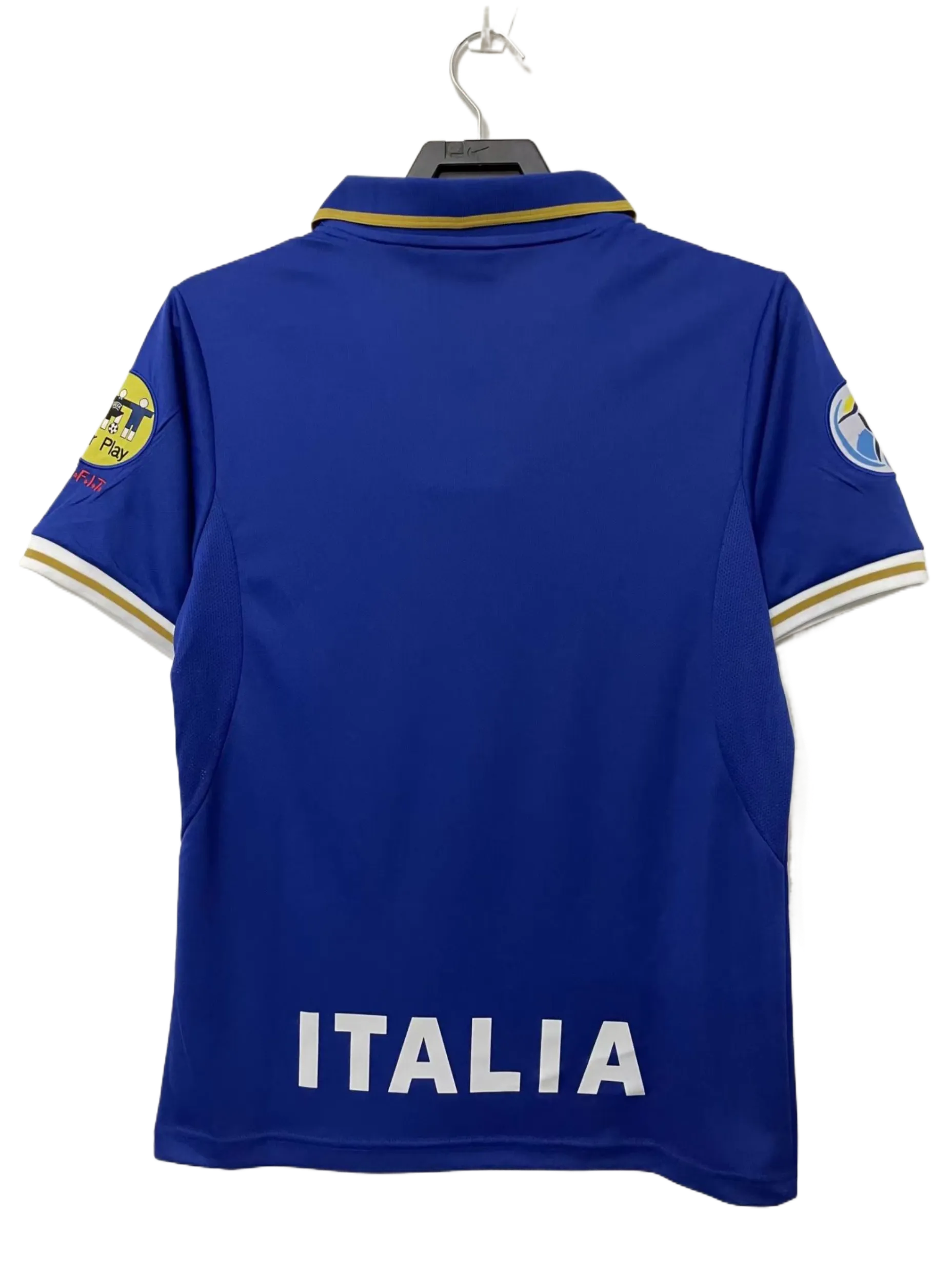 Retro  Italy 1996 Home Blue with badges