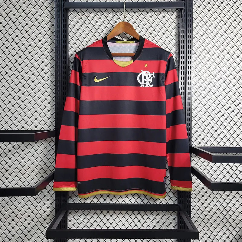 Retro 2008-09 Flamengo Home Long Sleeves