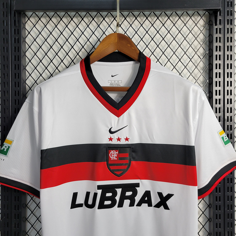 Retro  2001 Flamengo Away White 4