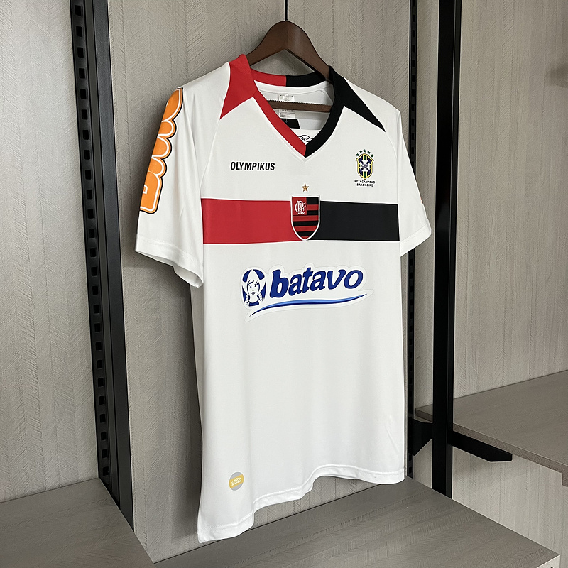 Retro  2010 Flamengo Away White 3