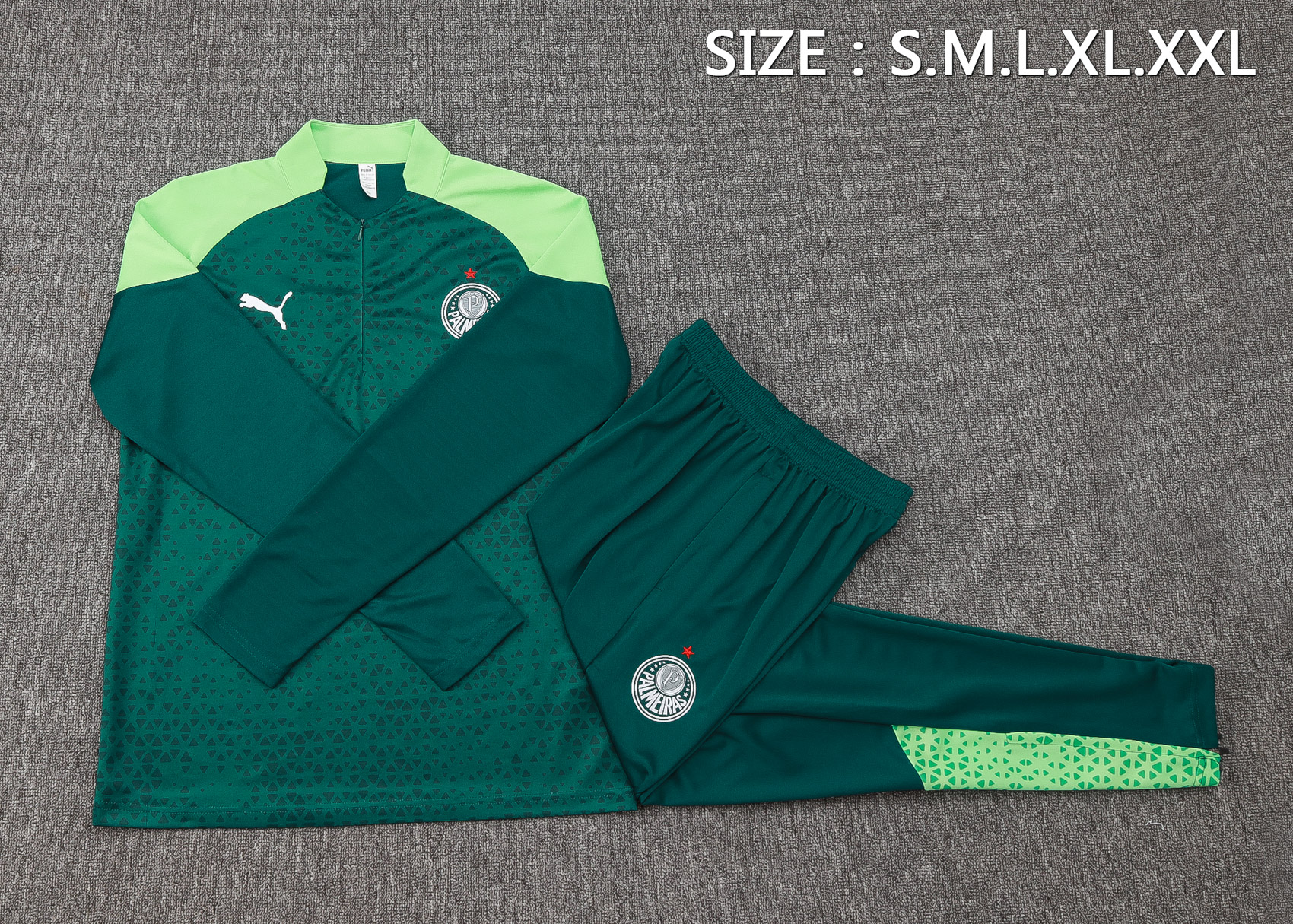 Palmeiras Half Zipper Training Suit B850
