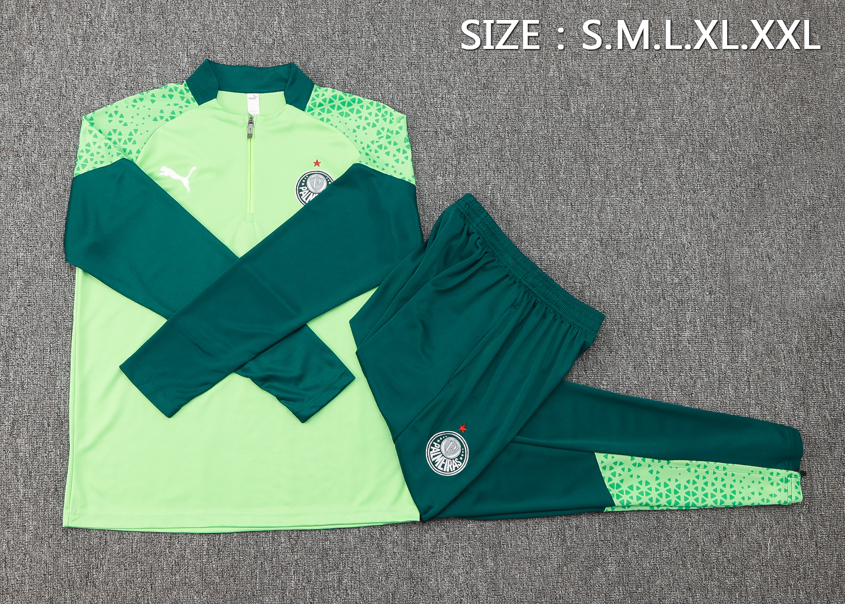 Palmeiras Half Zipper Training Suit B851