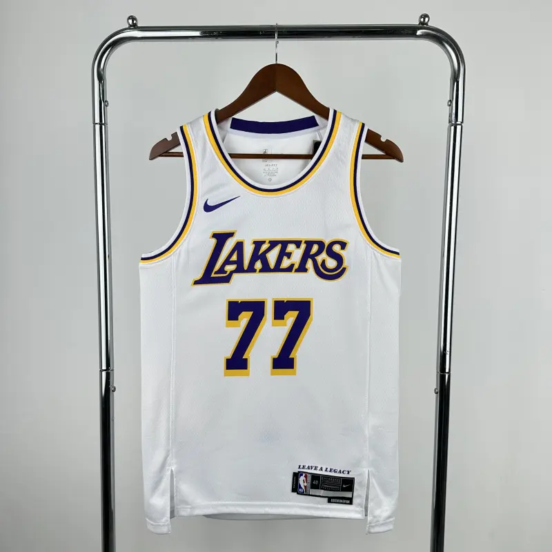 23 Season Lakers White No. 77 Doncic