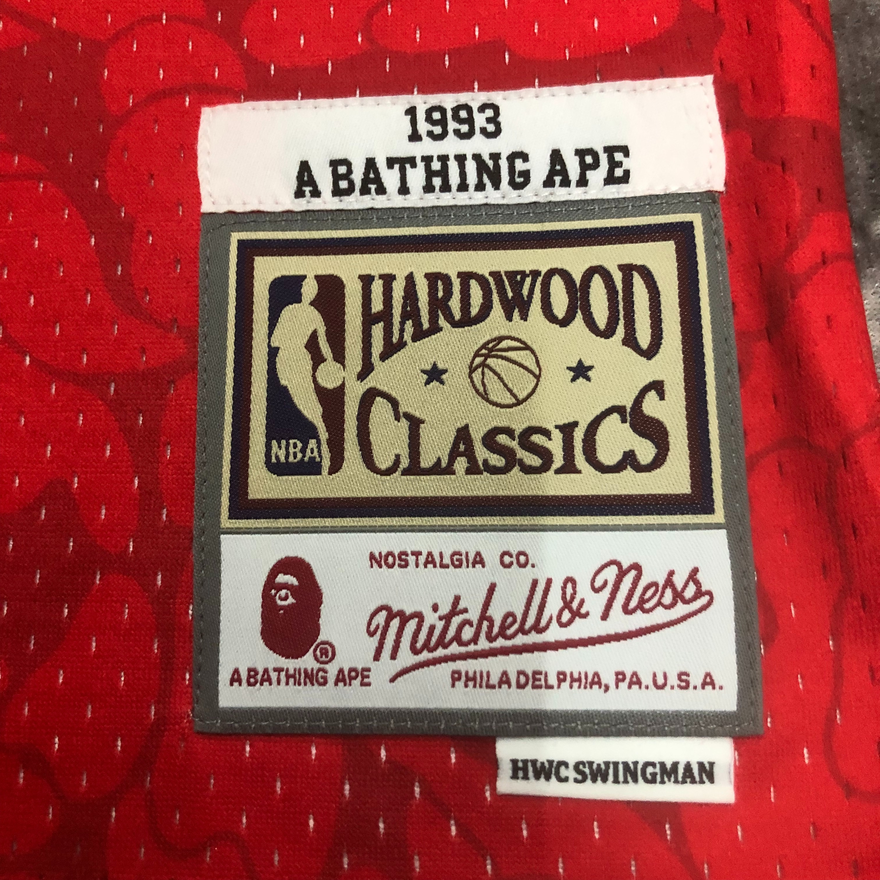 MN Heat Press Retro: Miami Heat & BAPE Red