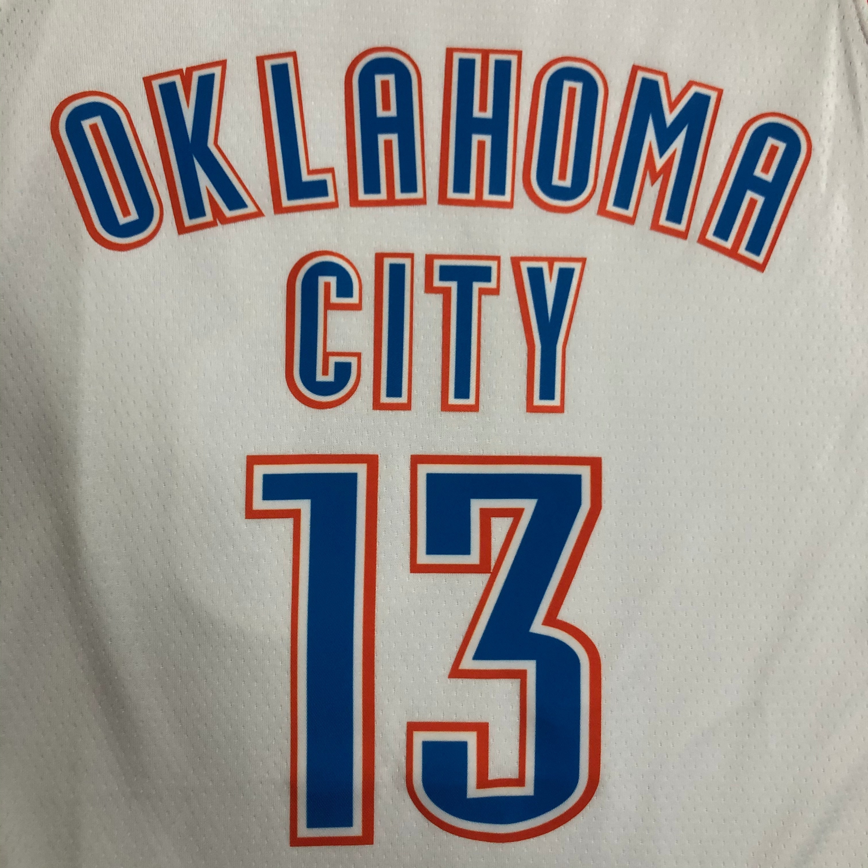 Oklahoma City Thunder White  No.13 Harden