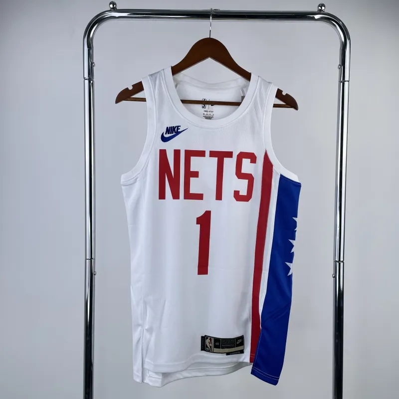 23 Season Brooklyn Nets White No. 1 Bridges