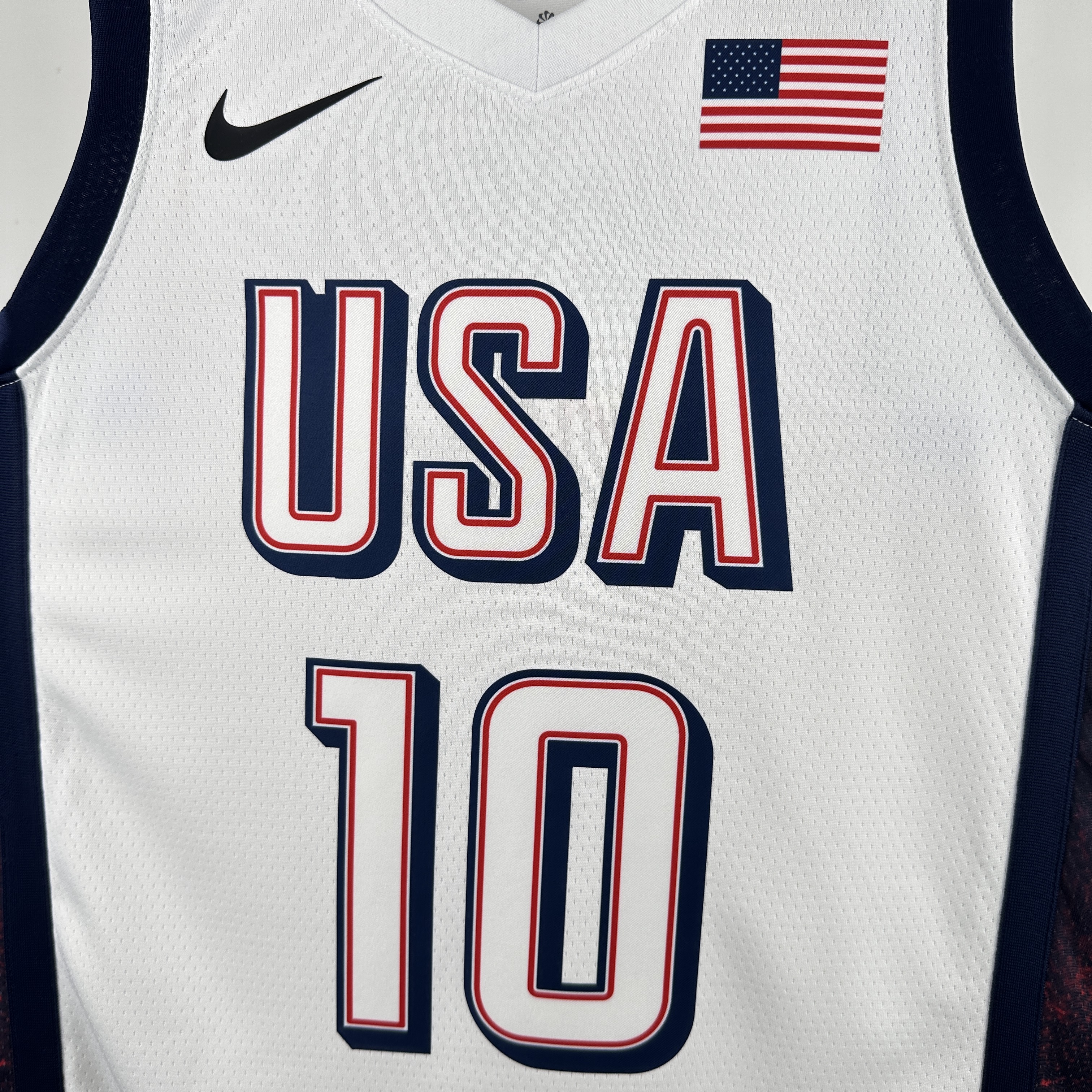 2024 Olympic Basketball USA White No.10 Tatum 3