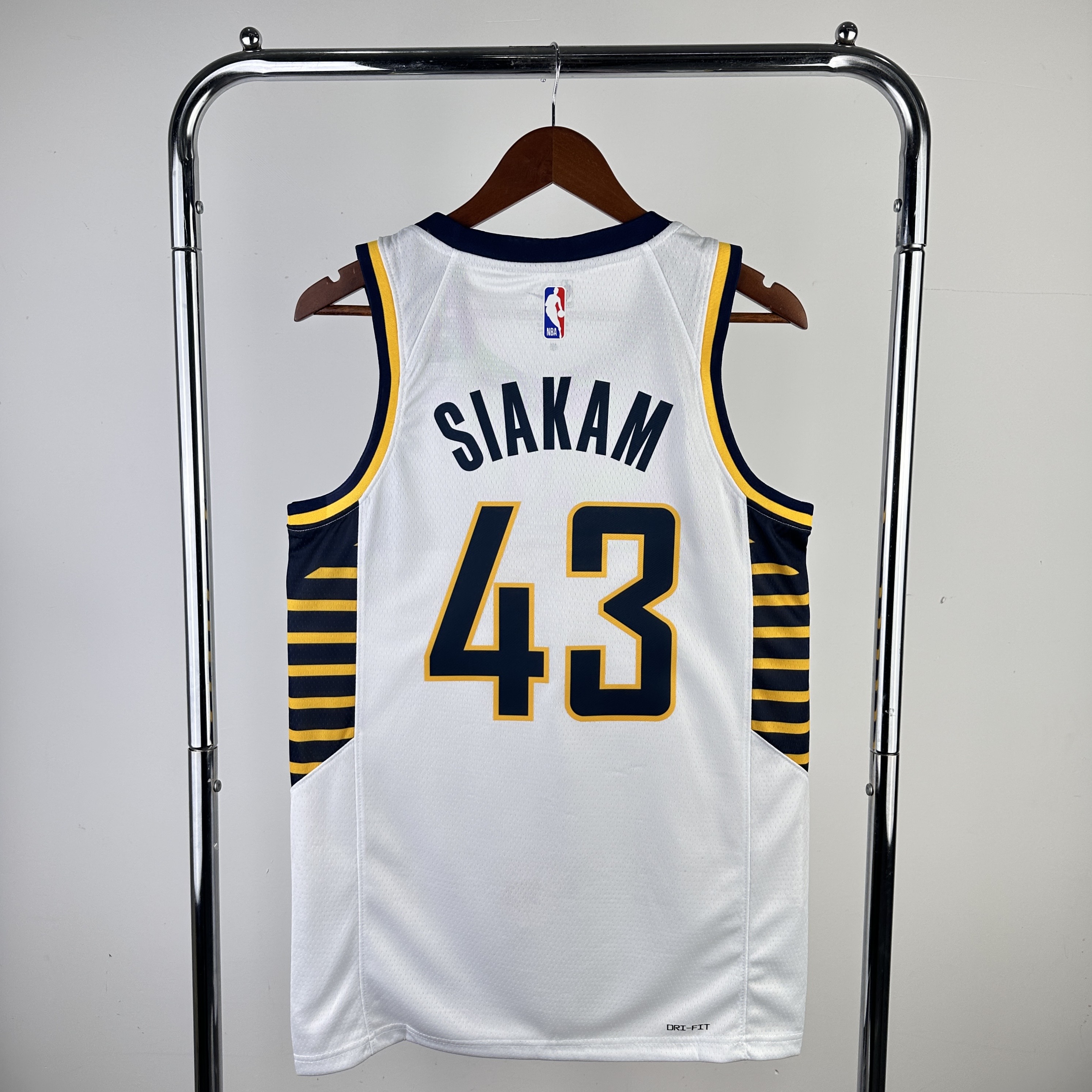 23 Season Indiana Pacers Home  White No.43 Siakam