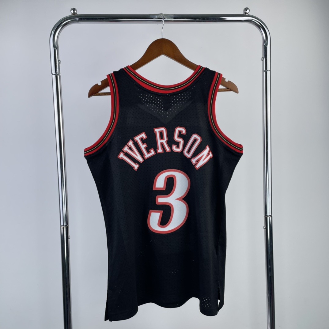 MN Heat Pressed Retro : Philadelphia 76ers 1998 Black #3