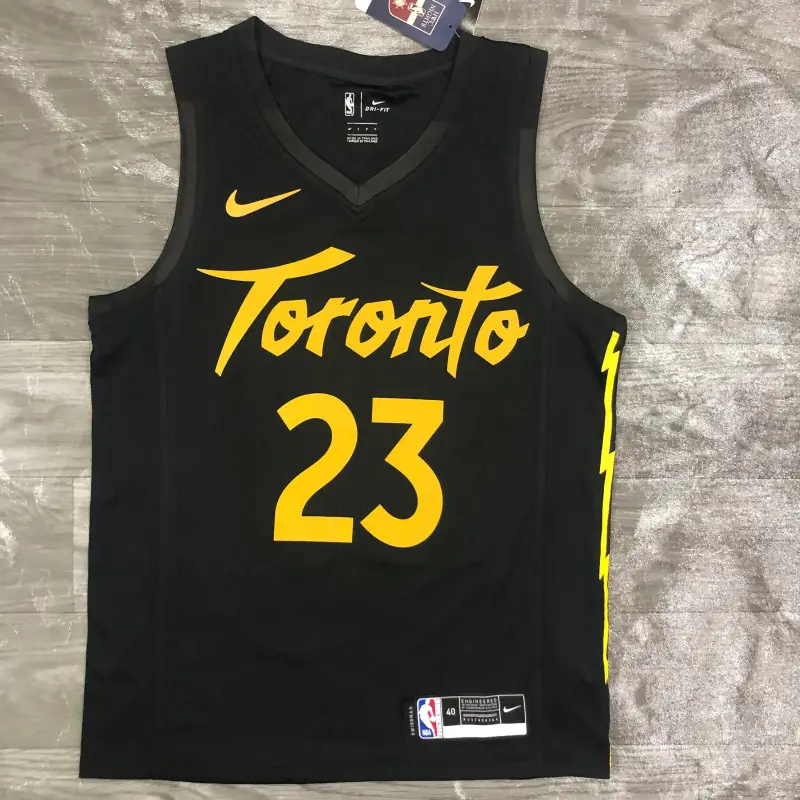 21 Season Toronto Raptors Black Jersey No.23 Vanvleet