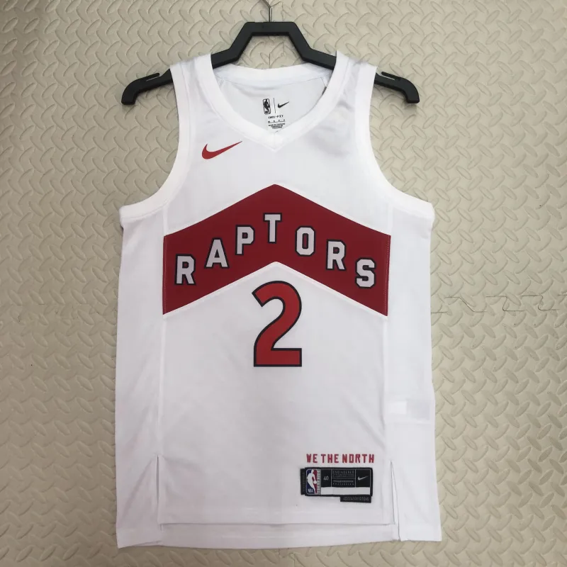 23 Season Toronto Raptors Home White Jersey No.2 Leonard