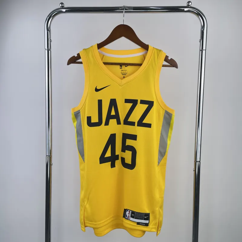 23 Season UTAH JAZZ Away Yellow Jersey No.45 Mitchell