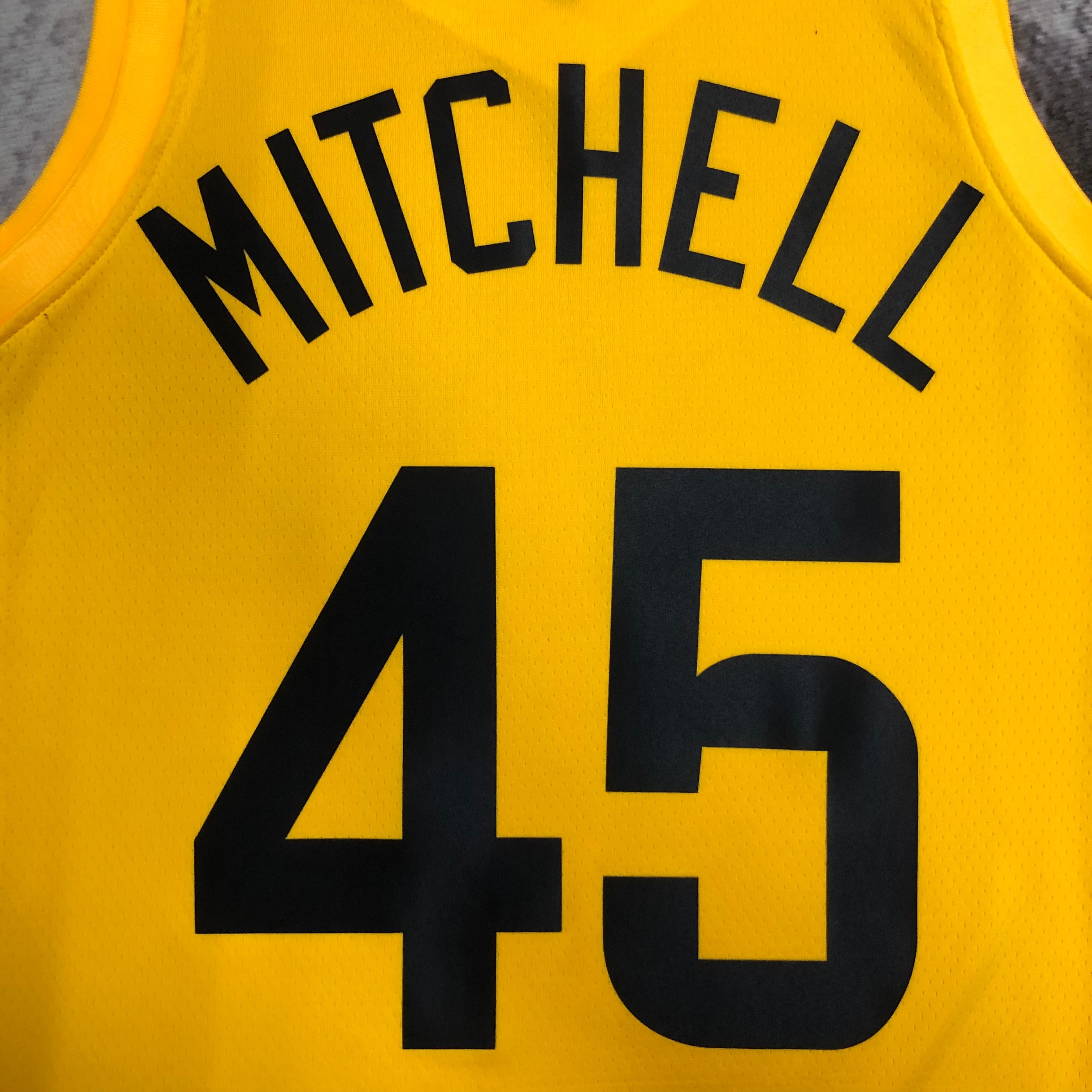 23 Season UTAH JAZZ Away Yellow  No.45 Mitchell