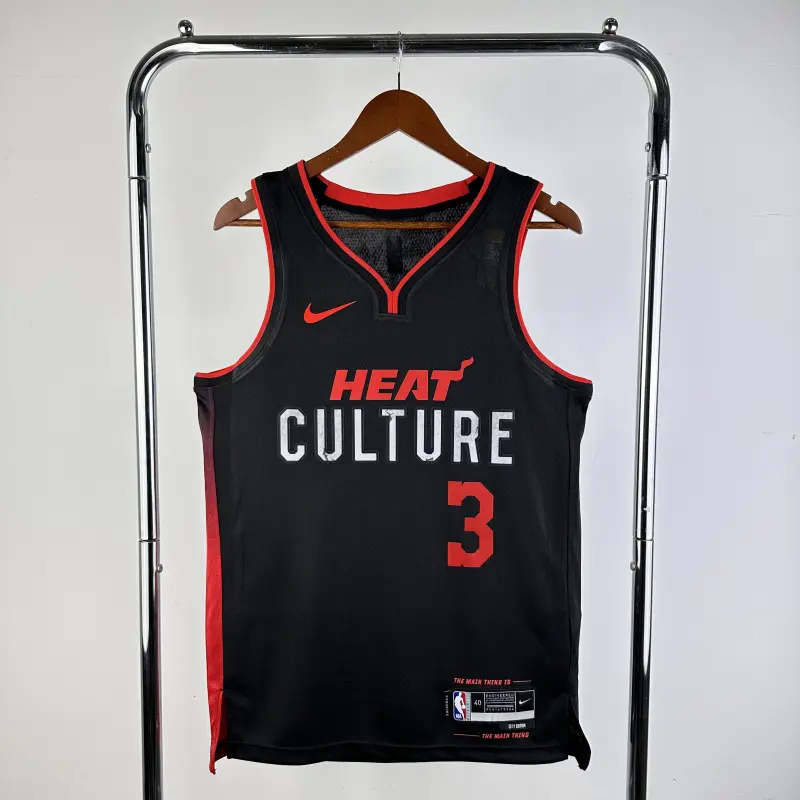 24 Season Miami Heat City Edition Jersey No.3 Wade