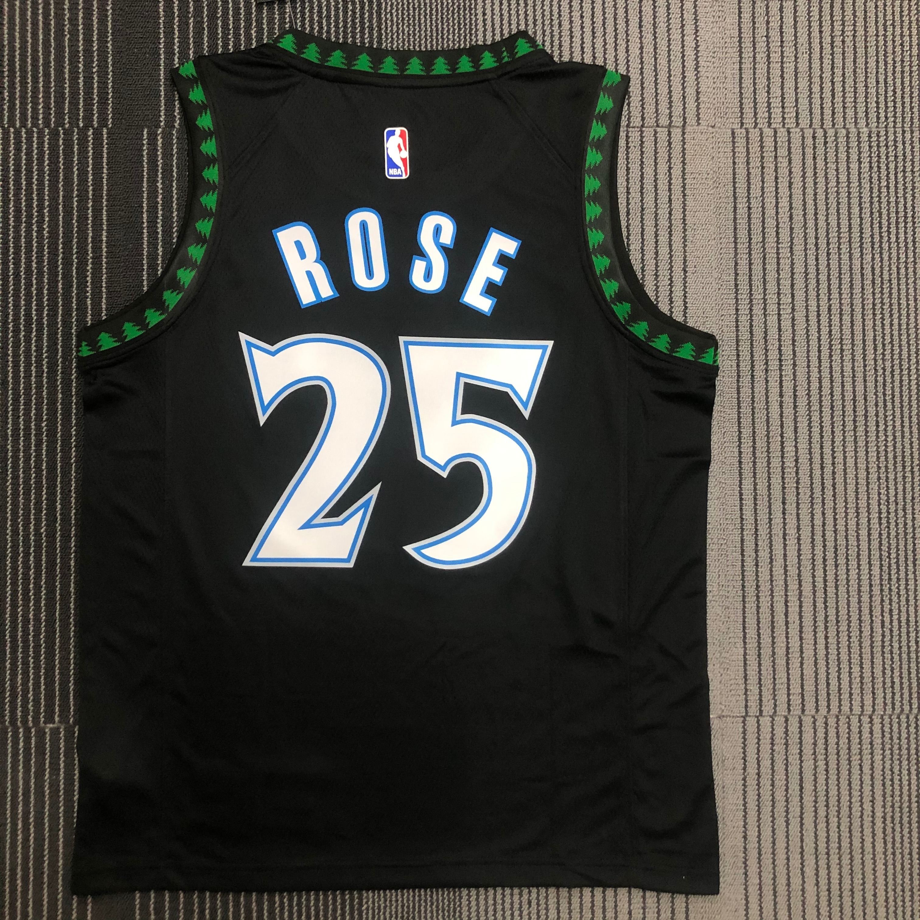 18 Season MINNESOTA TIMBERWOLVES BLACK  NO.25 ROSE