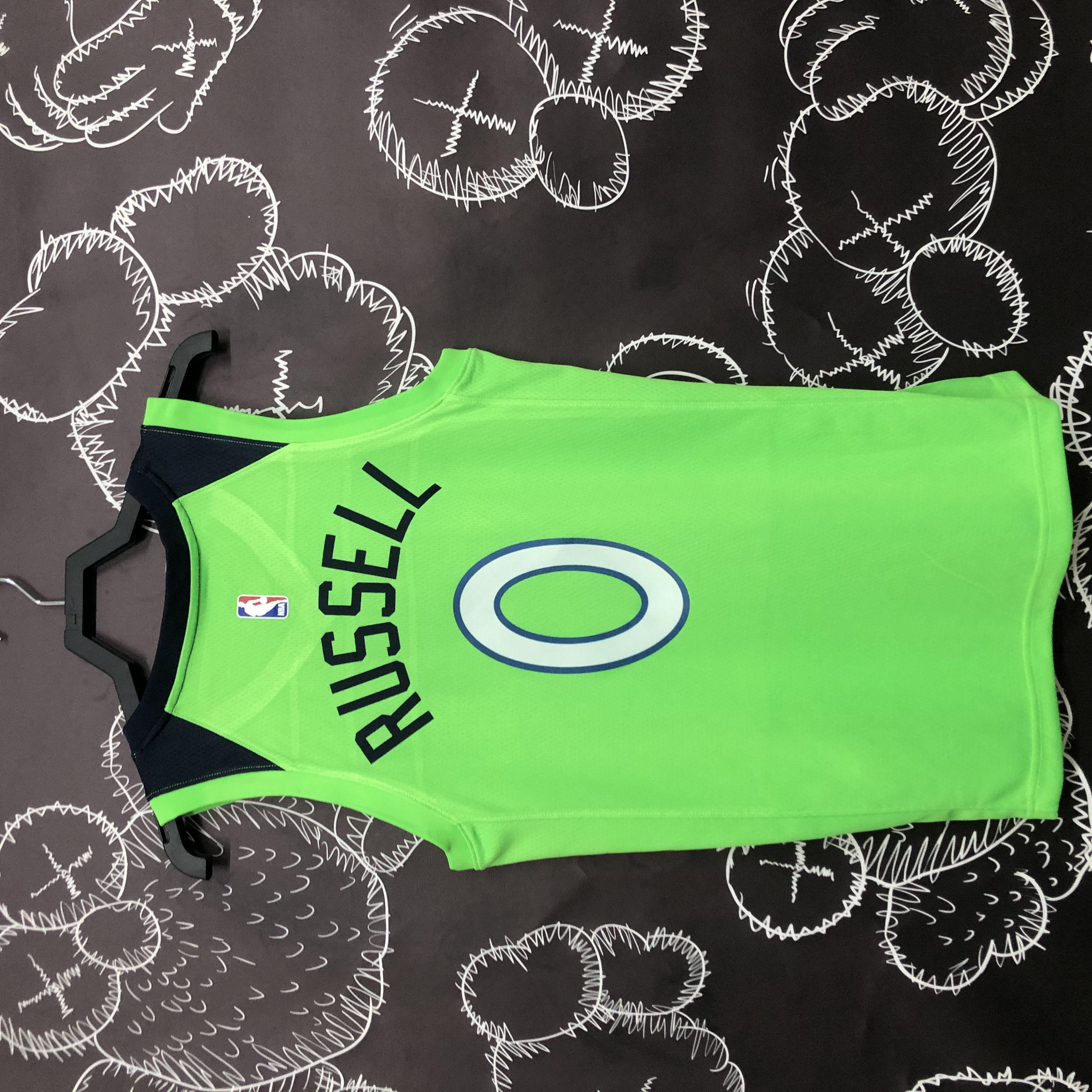 MINNESOTA TIMBERWOLVES GREEN  NO.0 RUSSELL