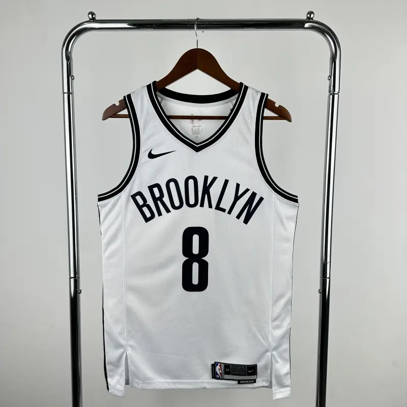 23 Season Brooklyn Nets White No. 8 CUI