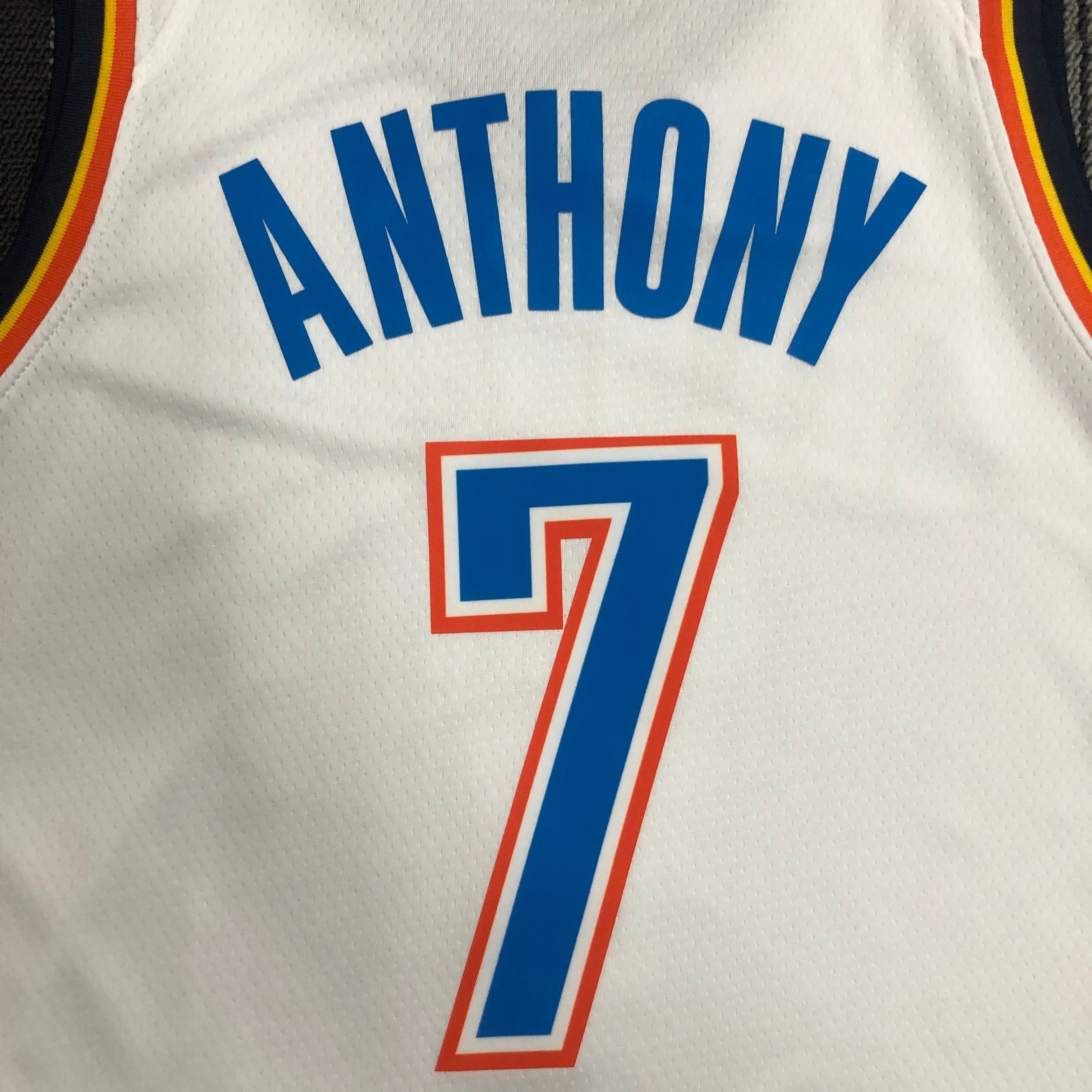 Oklahoma City Thunder White  No.7 ANTHONY