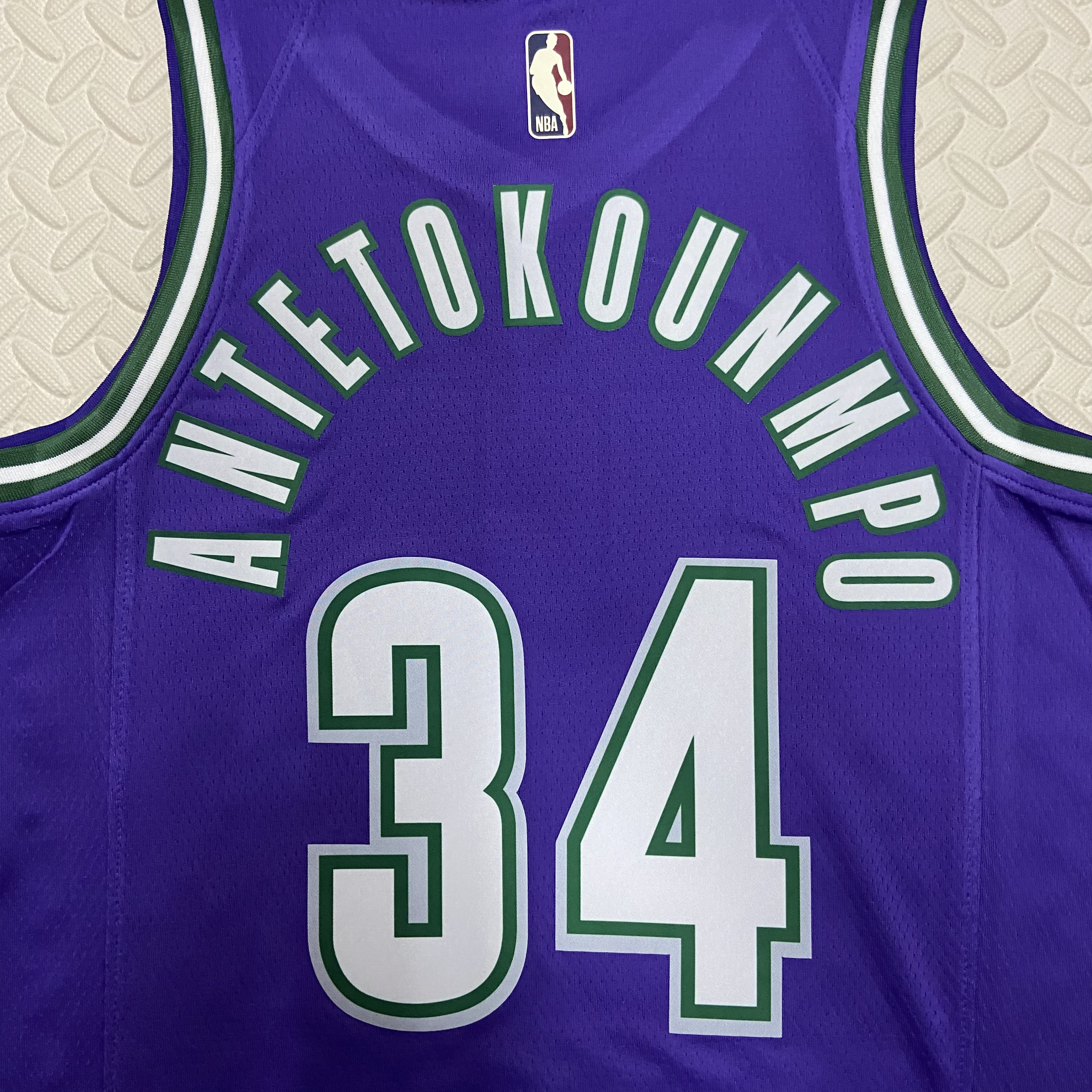 23 Season Milwaukee Bucks Purple  No.34