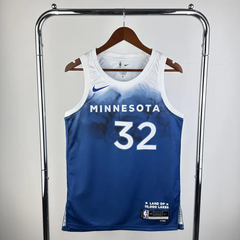 24 SEASON MINNESOTA TIMBERWOLVES CITY VERSION JERSEY NO.32 TOWNS