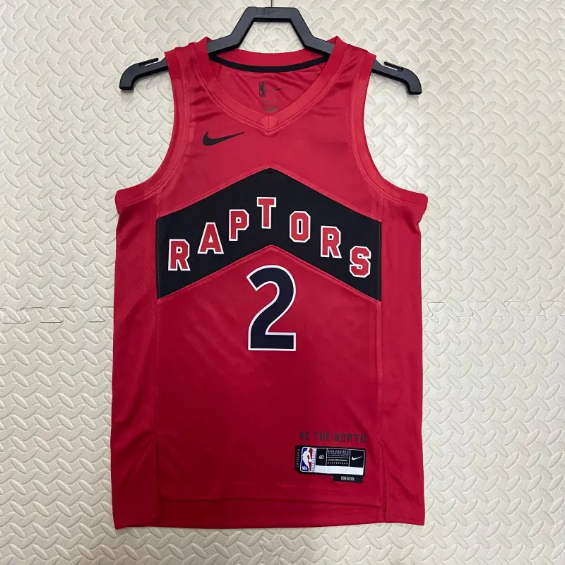 23 Season Toronto Raptors Away Red Jersey No.2 Leonard