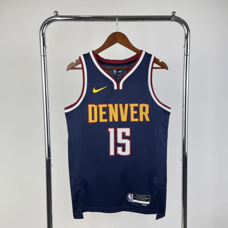 23 Season Denver Nuggets Purplish Blue Jersey No.15 Jokić