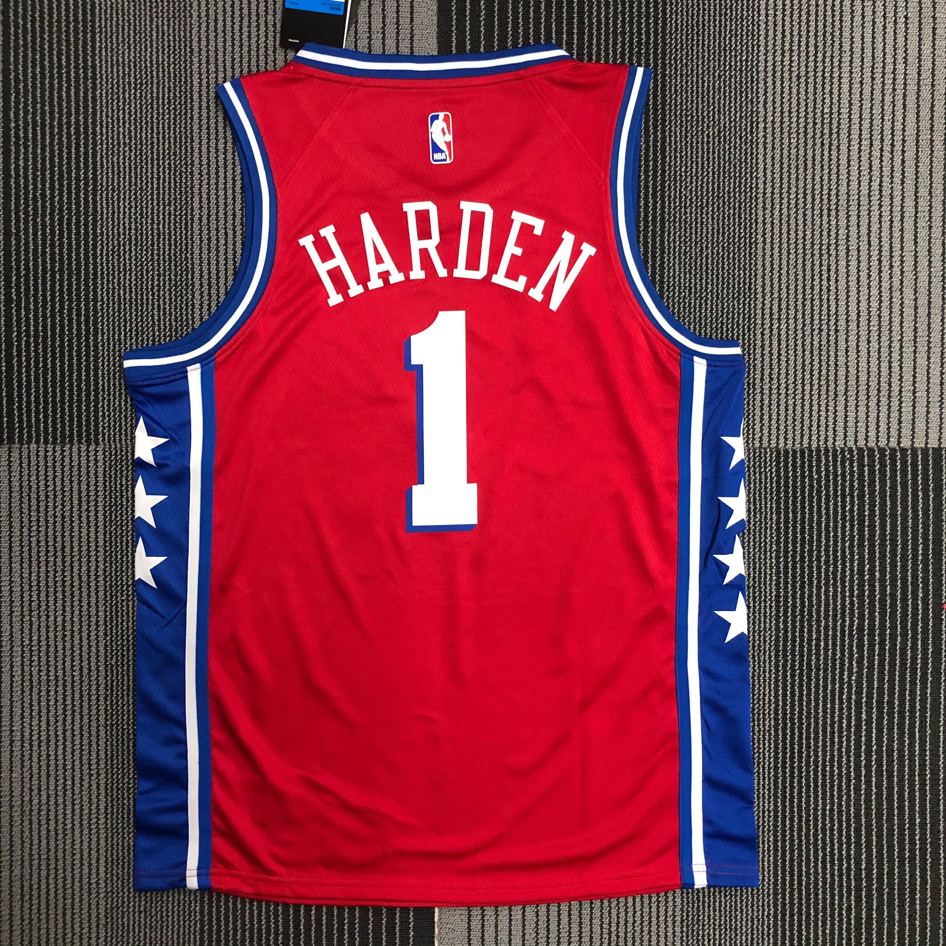 21 Season Philadelphia 76ers Flyer Red  #1 Harden