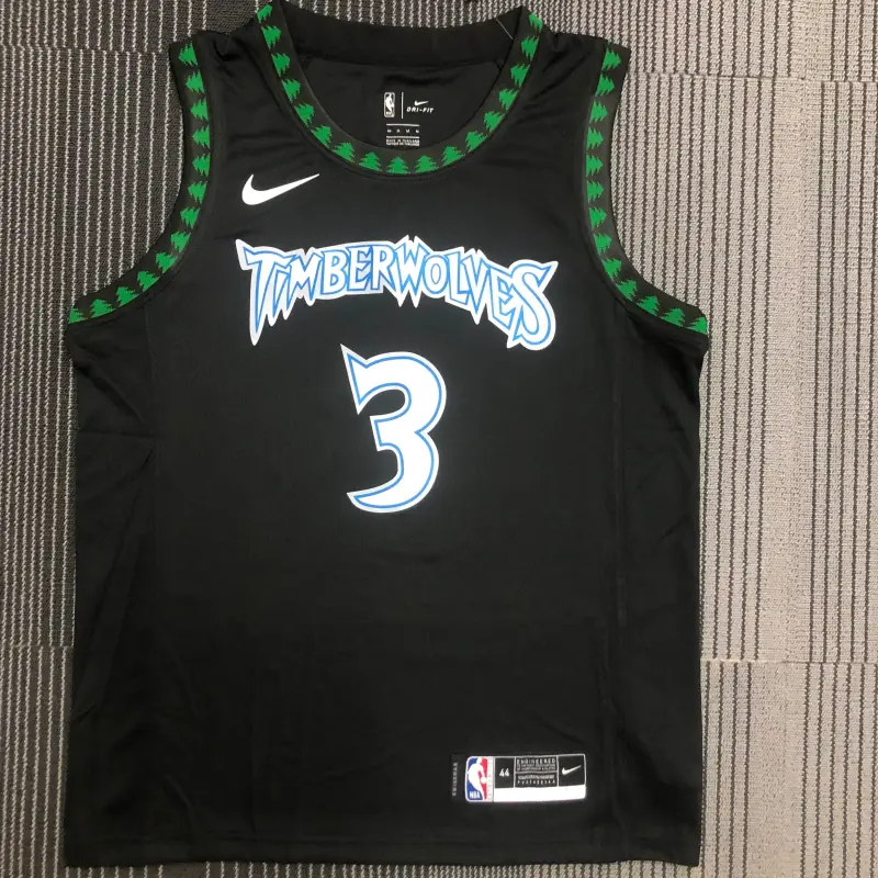 18 Season MINNESOTA TIMBERWOLVES BLACK JERSEY NO.3 MARBURY