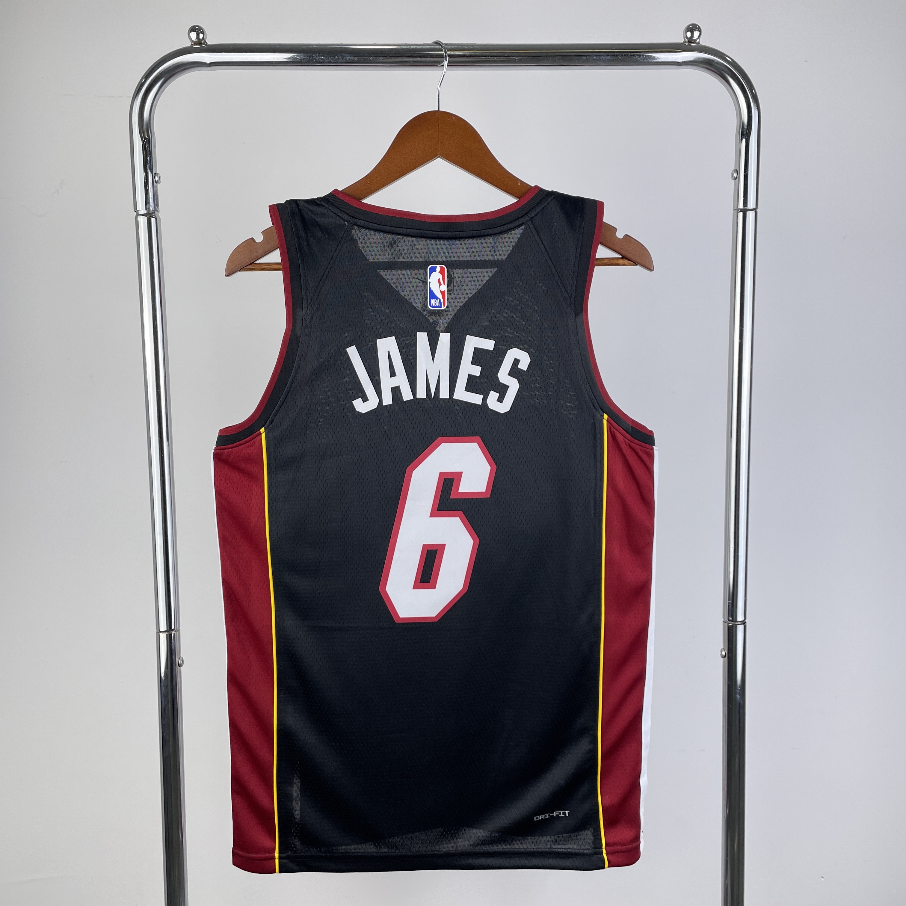 23 Season Miami Heat Black  No.6 James