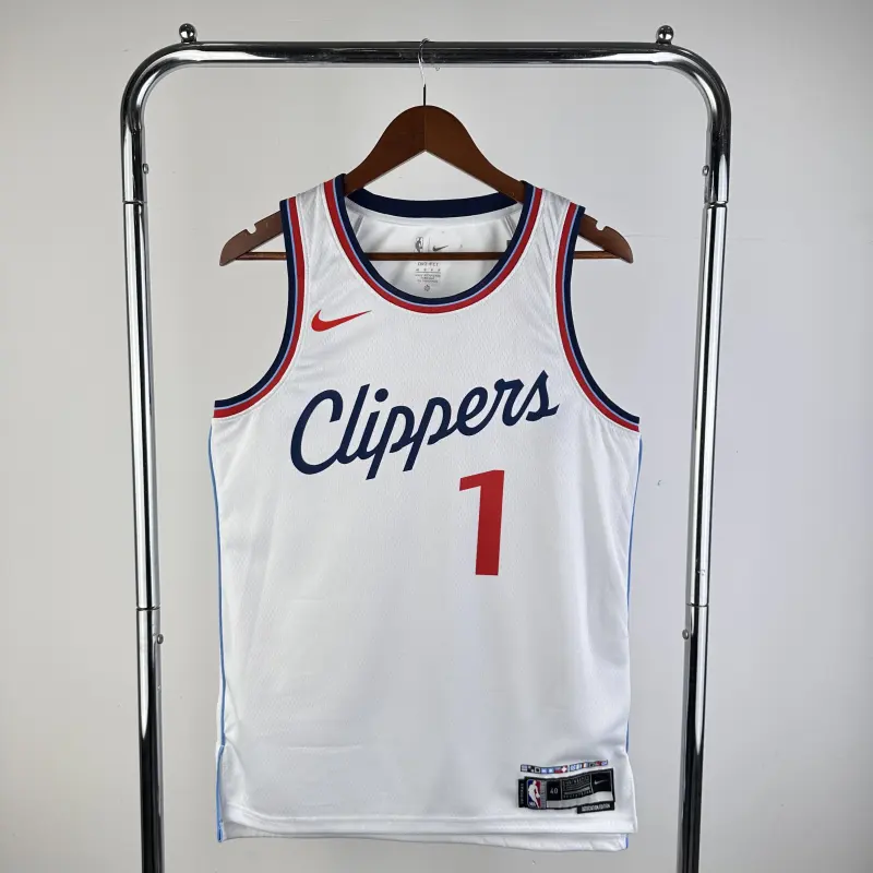 24/25 Season Los Angeles Clippers Home White No.1 Harden