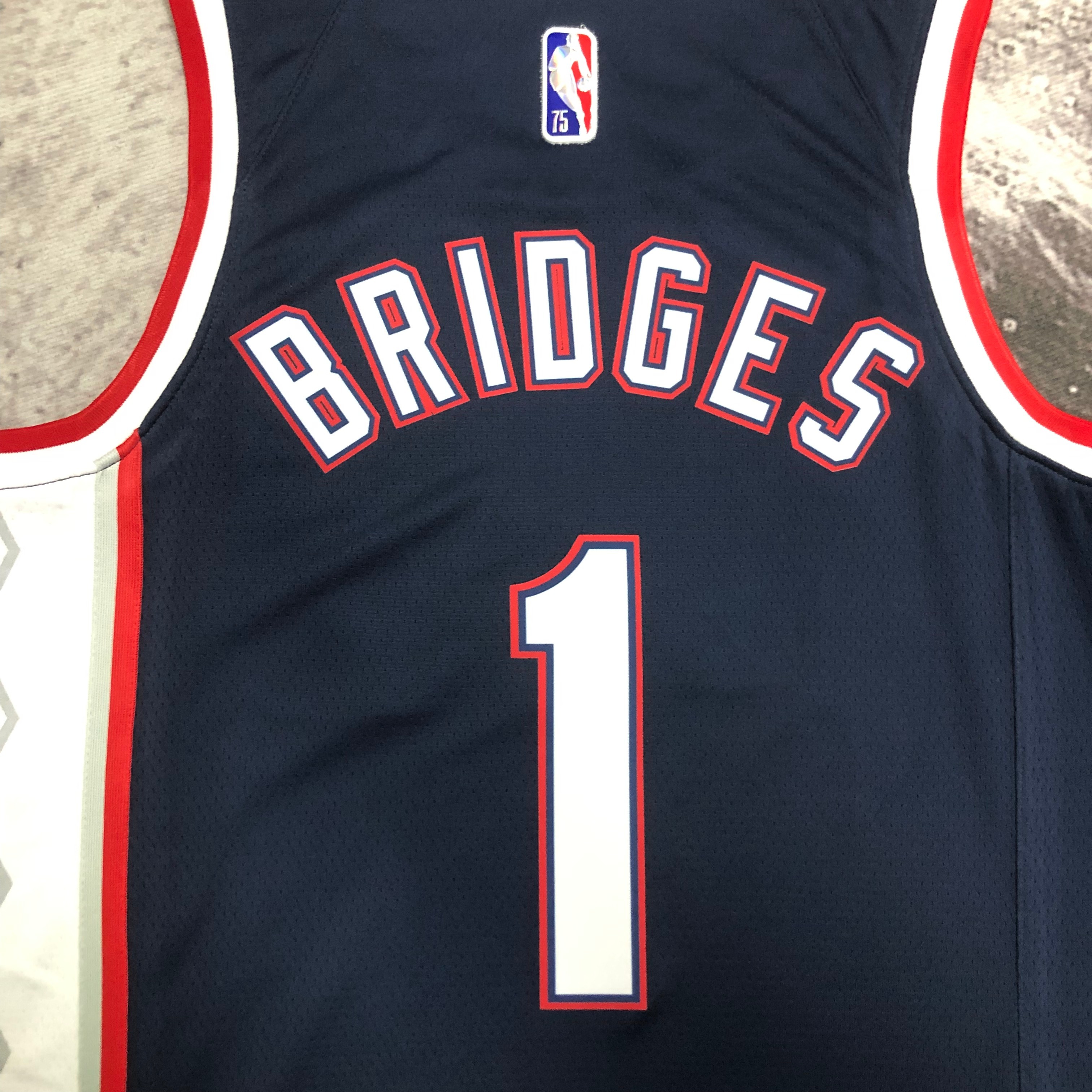 22 Season Brooklyn Nets City Edition No. 1 Bridges